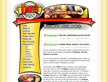 Tablet Screenshot of davesmarkets.com
